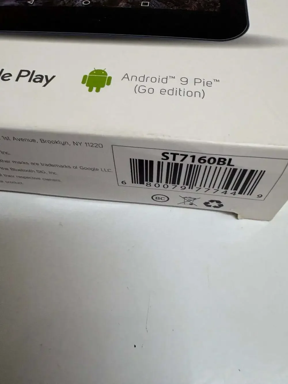 Smartab 7” HD Tablet (Model ST7160) – Android 9 Pie Go Edition – For Parts/Repai